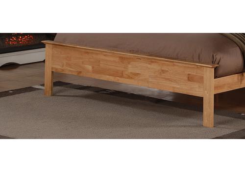 3ft Single Penter Oak finish wood, low foot end bed frame 2